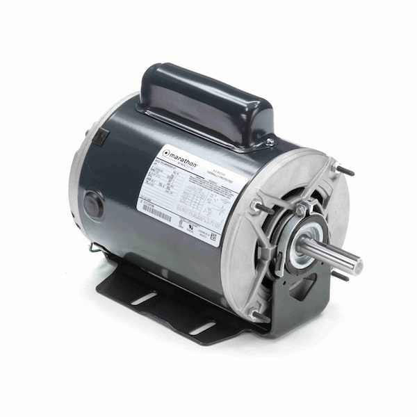 Leeson Fan and Blower HVAC/R Motor, 1 HP, 1 phase, 1800 RPM, 115/208-230 V, 56Z Frame, ODP 4688 - main